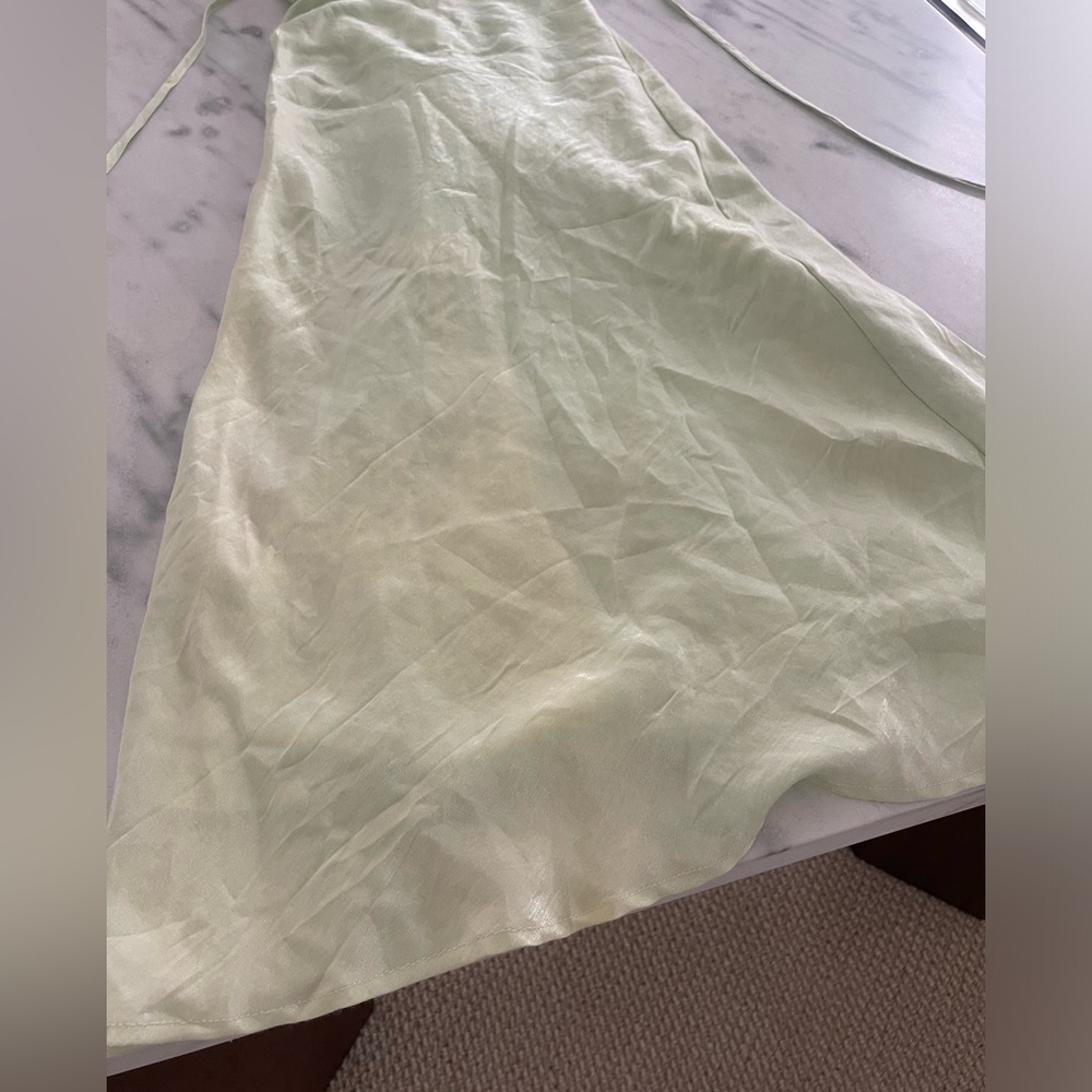 Peppermayo Loren dress in Light Green Sage shimmer - size 2 - Picture 14 of 17